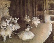 Edgar Degas Rehearal of a Baller on Stage oil